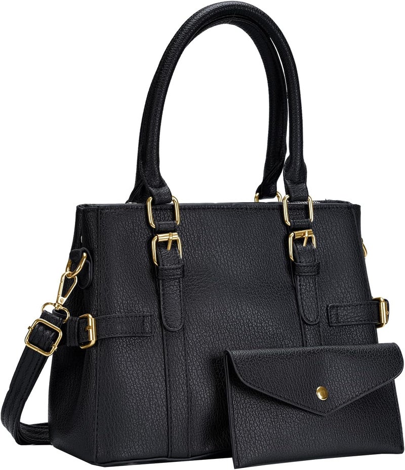 Tigpoy Women's Handbags Fashion Leather Handbags Purses for women Tote Bag Shoulder Bag Top Handle Satchel Fall Purse - Image 1